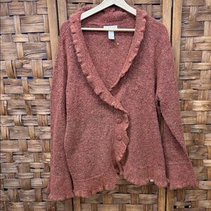 Kenar Rust Cardigan Sweater
